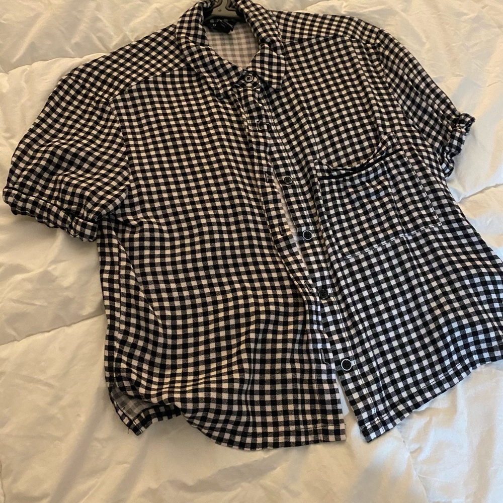 Forever 21 gingham button down